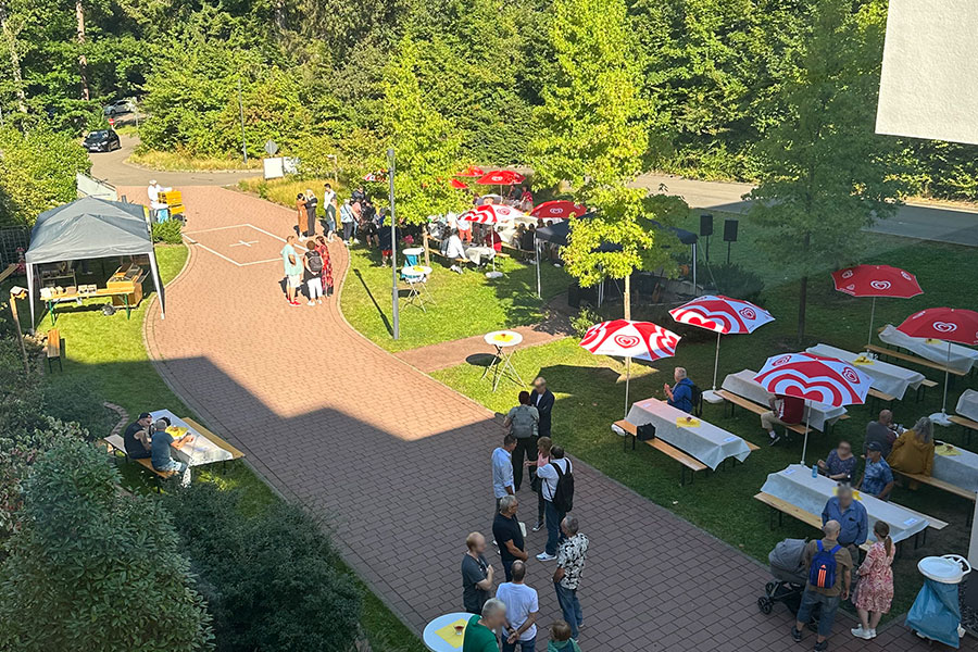 Ehemaligentreffen 2024: Blick auf das Fest von oben Ehemaligentreffen 2024: Blick auf das Fest von oben