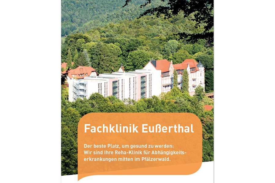 Titelbild der Broschüre "Fachklinik Eußerthal – Wir sind Ihre Reha-Klinik bei Abhängigkeitserkrankungen"